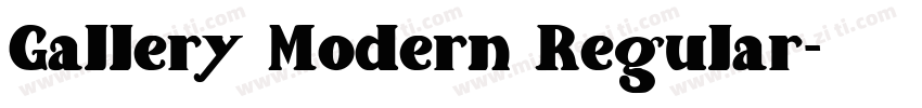 Gallery Modern Regular字体转换